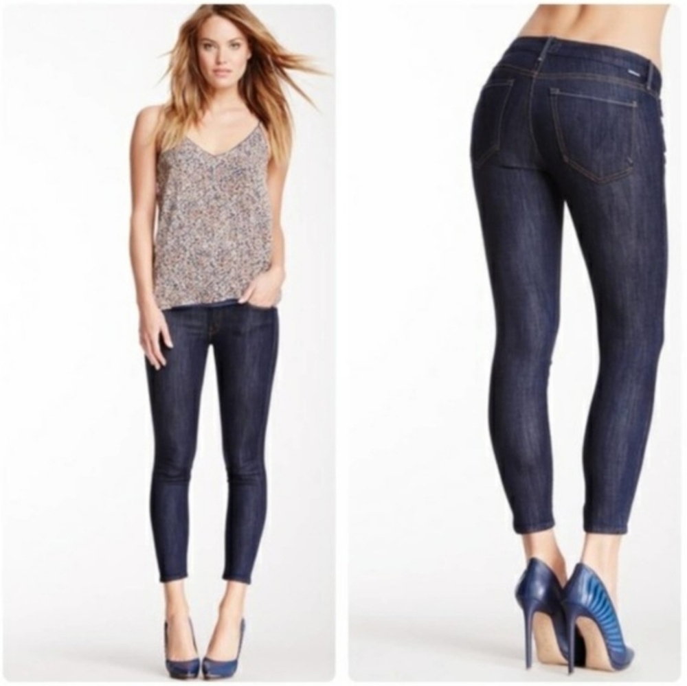 Mother The Looker Crop To Tough To Tame Midnight Storm Jeans NWOT